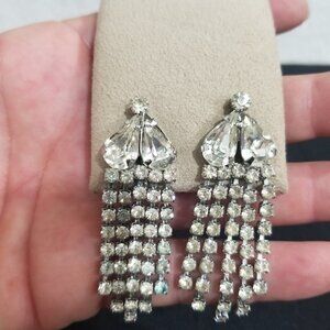 Vintage rhinestone earrings